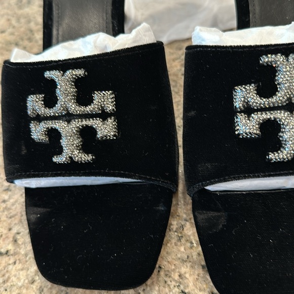 Tory Burch Women's Eleanor Pavé
Kitten Heel Sandals - Picture 3 of 10